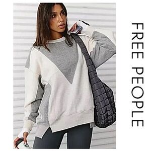 🔥NWTS-$110 FREE PEOPLE Making It Pull-Over XS Soft Oversized Soft Sweatshirt